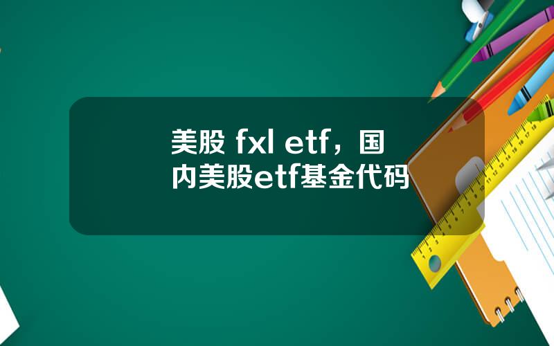 美股 fxl etf，国内美股etf基金代码